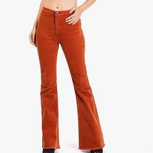 Cognac Corduroy Flares